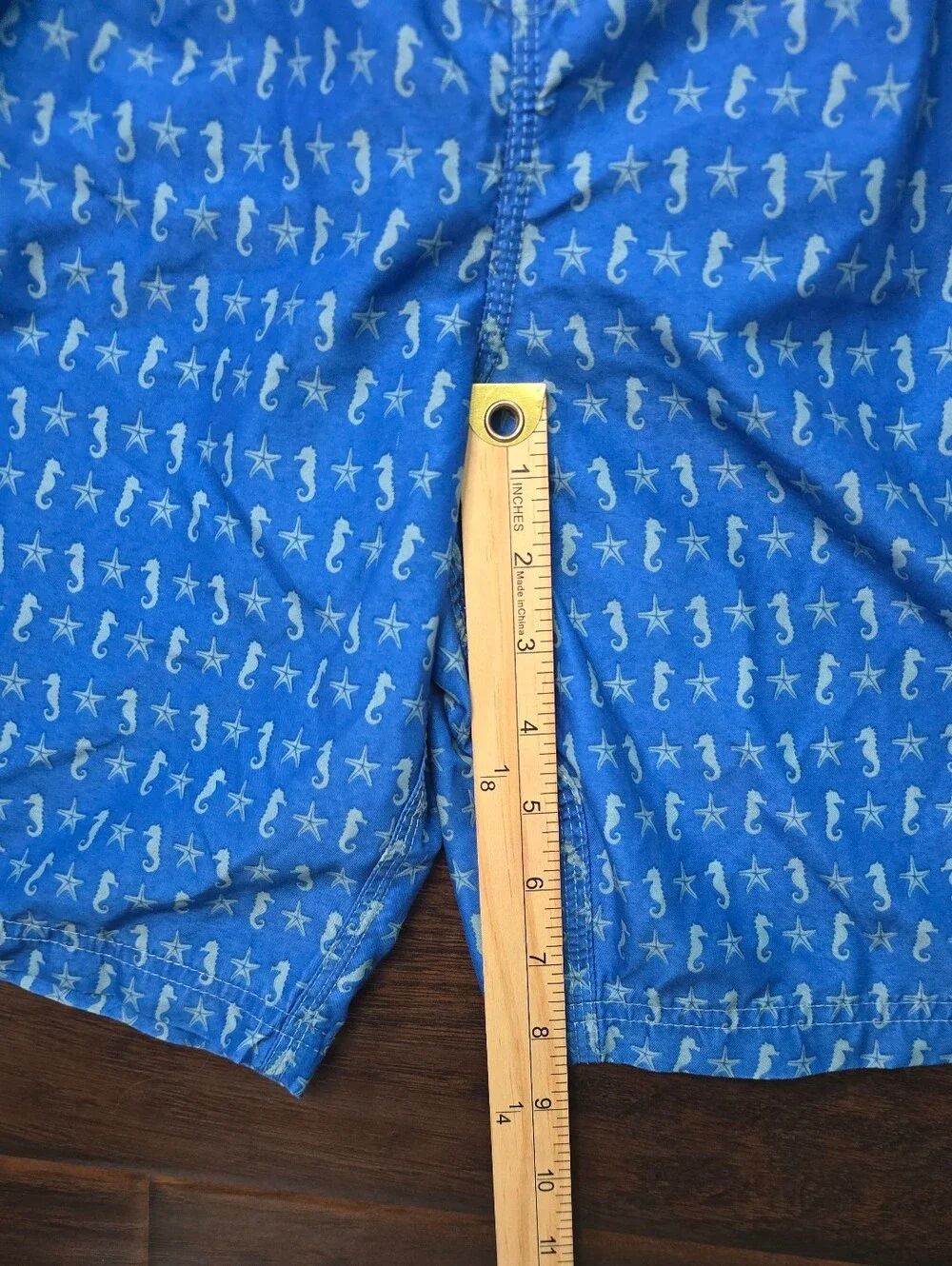 Nat Nast Mens Blue Boardshorts with Lining Swim Trunks Large